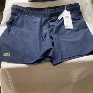 Brand new navy blue Lacoste shorts